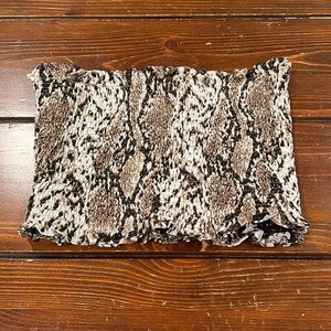 Wild honey tube top snakeskin size M